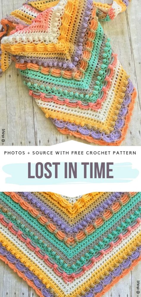 Intricate Summer Shawls Free Crochet Patterns - Free Crochet Patterns Lost In Time Shawl, Crochet Prayer Shawls, Crochet Shawl Pattern, Lost In Time, Summer Shawl, Preemies, Crochet Shawls And Wraps, Crochet Shawls, Crochet Afghans