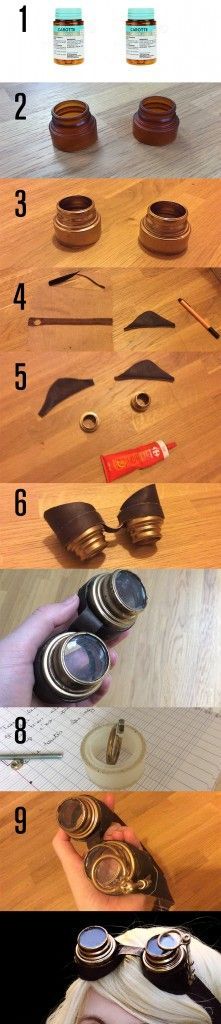 Steampunk goggles tutorial by Bulleblue Cosplay More on https://www.facebook.com/BulleblueCosplay/ Steam Punk Diy, Steampunk Mode, Diy Projects For Adults, Diy Steampunk, Mode Steampunk, Steampunk Crafts, Steampunk Goggles, Diy Kostüm, Projects For Adults