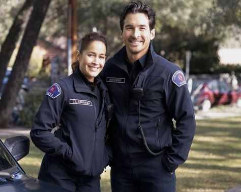 I didn't think it was possible to love a picture so much. | Instagram Bts Station, Female Firefighter, What Team, Station 19, Greys Anatomy, Love A, Firefighter, Canada Goose Jackets, Anatomy