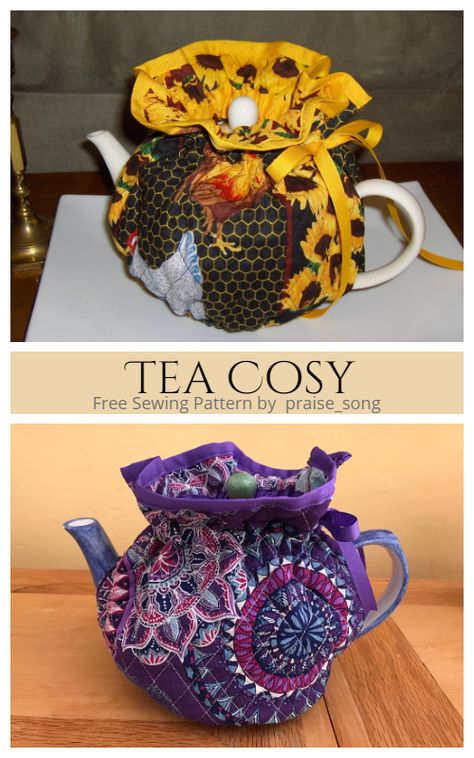 Tea Pot Cover Sewing, Tea Pot Cozy Patterns, Tea Cozy Pattern Sew How To Make, Tea Cozies Pattern Sew, Teacosy Patterns Free Sewing, Diy Tea Cozy Sewing Patterns, Fabric Tea Cosy Pattern Free Sewing, Tea Cozy Sewing Pattern, Teapot Cozy Pattern Free