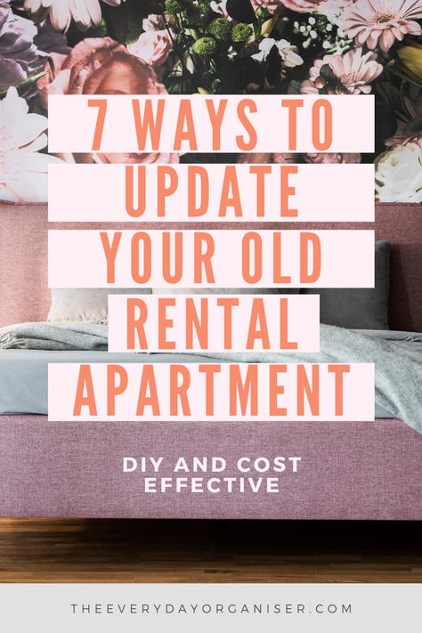 Quick and easy DIY ways to update your rental property! Furniture For Rental Property, How To Make A Rental Look Better, Update Apartment Rental, Rental Updates, Old Rental House Decorating, Old Apartment Decorating Rental, Old House Decorating, Rental Makeover, Rental Bathroom