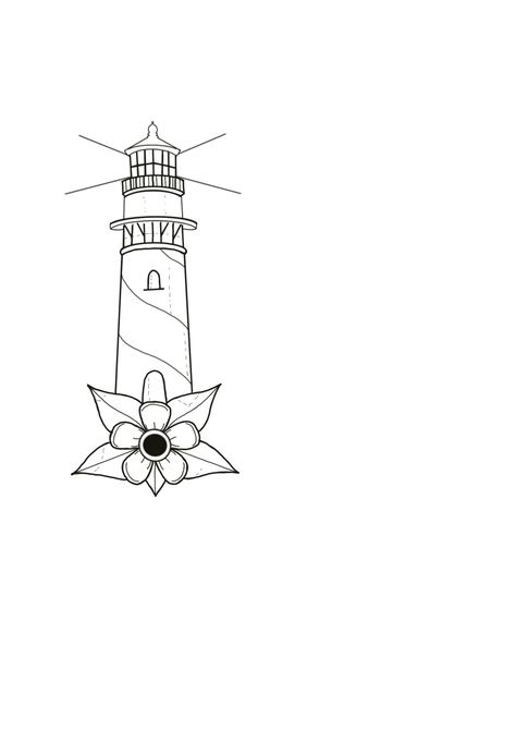 Lighthouse Simple Tattoo, Simple Lighthouse Tattoo, Minimalist Lighthouse Tattoo, Lighthouse Drawing, Lighthouse Tattoo, Flash Tattoo Designs, Diy Air Dry Clay, Dry Clay, Air Dry Clay