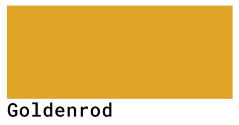 Goldenrod Color Codes - The Hex, RGB and CMYK Values That You Need Goldenrod Color, Hex Color, Hex Codes, Color Codes, Hex Colors, Graphic Artwork, Color Swatch, Cmyk Color, Complementary Colors