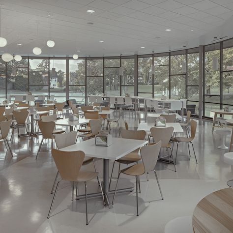 Hospital Cafeteria Aesthetic, Rich Boarding School Aesthetic Classroom, Aesthetic School Interior, School Interior Aesthetic, Orphanage Ideas, Story Script, Boarding School Aesthetic, Dream House Bedroom, School Building Design