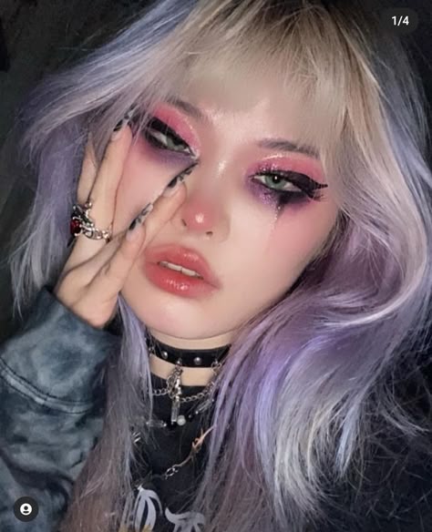 Pastel Goth Makeup, Best Makeup Brands, Drag Make-up, Alt Makeup, Rave Makeup, Alternative Makeup, Ethereal Makeup, Eye Makeup Designs, Edgy Makeup