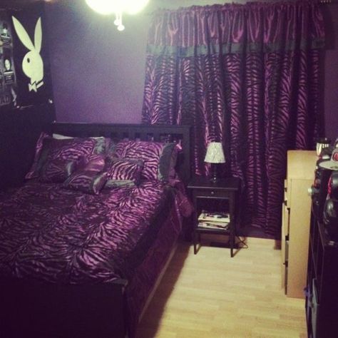 2000s Room, Zebra Room, Y2k Bedroom, Bedroom Purple, Pretty Room, Dreamy Room, My Bedroom, Dream Room Inspiration, Room Makeover Bedroom