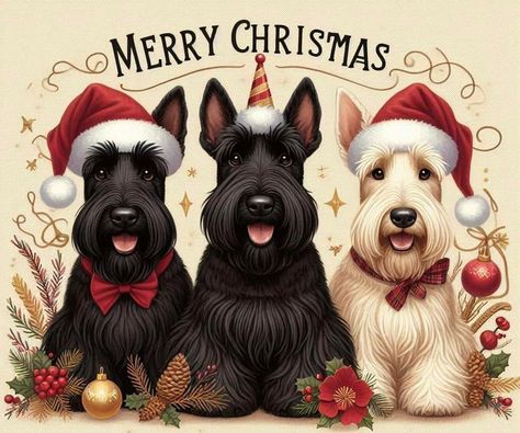 Stampinup Christmas Scottie, Christmas Scottie, Scottie Christmas Cards, Scottie Dog Christmas, Scottie Puppies, Scottie Dog Happy New Year, Scottie Terrier, Wood Slice Ornament, Miniature Schnauzer