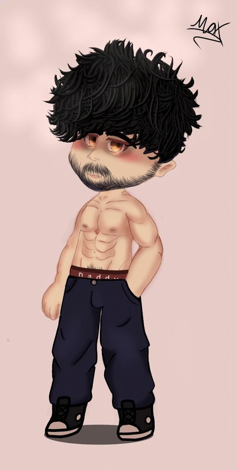 Gacha edit Giga Chad Face Drawing, Male Muscular Body Drawing, Gacha Male Face, Body Types Men Drawing, Male Oc Brown Hair, Male Full Body Drawing, Silly Chibi Poses, Gacha Life Body Sheet, Emo Guy Drawing