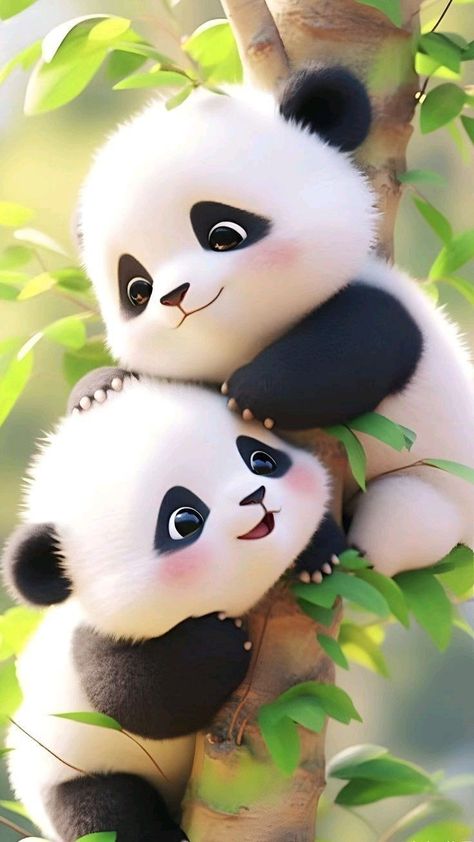 Panda Bears Wallpaper, Panda Background, Cute Panda Drawing, Panda Day, Cute Panda Cartoon, Cute Owls Wallpaper, Panda Drawing, Iphone Wallpaper Ideas, Cute Bunny Pictures