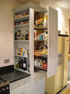 Tall Units In Kitchen, Kitchen Tall Units, Larder Storage, Kitchen Colour, Kitchen Furniture Storage, Kitchen Larder, Traditional Kitchens, Kitchen Modular, Small Kitchen Layouts