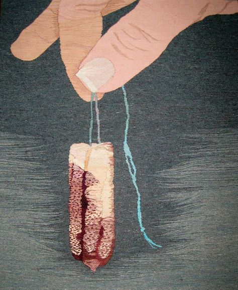 Menstruation Art, Woven Image, Hand Dyed Wool, Feminist Art, Tapestry Weaving, Female Images, Textile Art, Hand Dyeing, Period