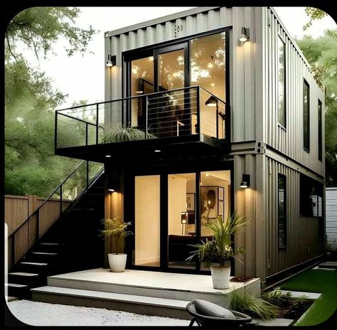 Small Apartment Building, Shipping Container Home Designs, Container Houses, Shipping Container House Plans, Building A Container Home, Container Architecture, Container House Plans, Casa Container, Air Bnb