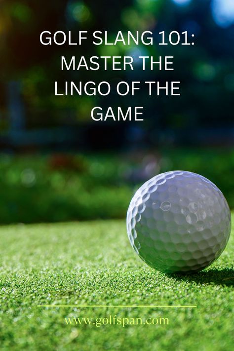 Are you new to golf and overwhelmed by all the unfamiliar terms thrown around? Or maybe you’ve been playing for a while but still feel like you’re missing something when your group starts chatting on the course. Either way, we’ve got you covered with our Golf Slang 101 guide. We’ll explain all the key terms you need to know in it. Mastering golf lingo will equip you with an arsenal of puns to impress your friends. #golf #golfslang #golfplayer #golfspan Golf Vocabulary, Golf Rules For Beginners, Captions For Couple Pictures, Golf Puns, Golf Infographic, Common Spanish Words, Golf Terms, Captions For Couples, Golf Basics