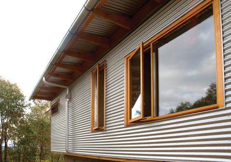 Baker House – Lifehouse Design Colorbond House, Mabati House, Corrugated Metal Siding, Tin House, Shed Home, House Cladding, Metal Siding, Casa Container, Shed Homes