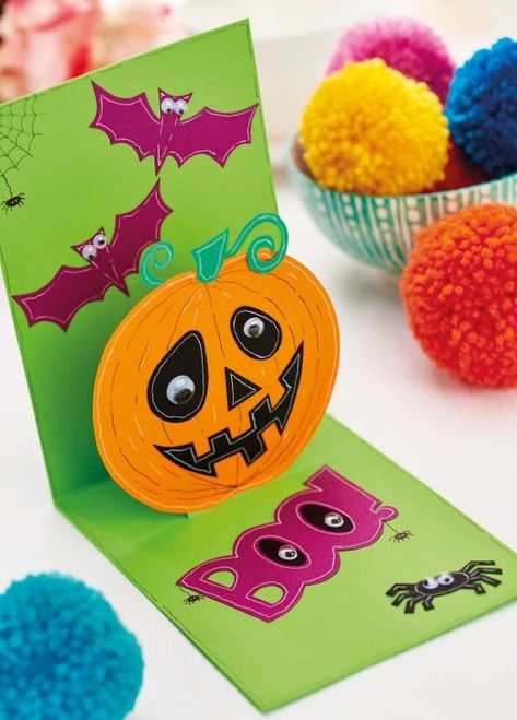 Pop Up Pumpkin Card, Halloween Popup Card, Halloween Pop Up Cards Diy, Pop Up Halloween Cards, Halloween Cards Handmade Ideas, Halloween Cards For Kids, Halloween Pop Up Cards, Halloween Cards Diy, Halloween Invitaciones