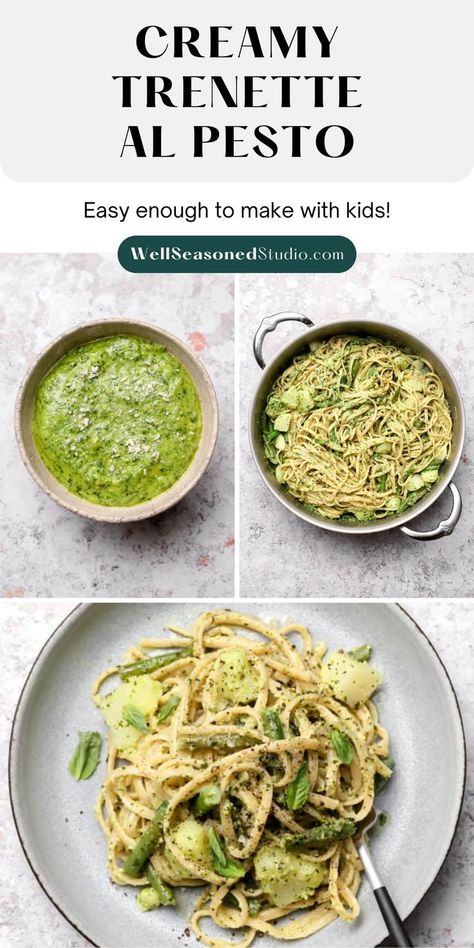 trenette al pesto Luca Pasta Recipe, Luca Pesto Pasta, Trenette Al Pesto Recipe, Pasta From Luca, Luca Pasta, Pasta With Potatoes, Trenette Al Pesto, Everything Sauce, Genovese Basil