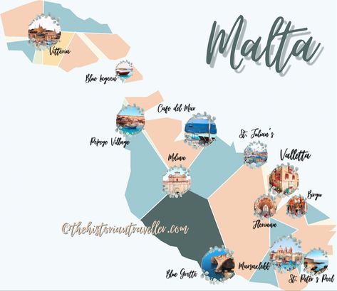 Malta Illustration, Malta Country, Malta Map, Malta Travel, The Historian, World Geography, Illustrated Map, Vacation Books, Travel Book