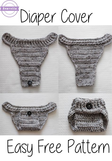 Crochet Diaper Cover Free Pattern, Diaper Cover Pattern, Crochet Newborn Hat, Crochet Diaper Cover, Baby Kostüm, Haken Baby, Newborn Crochet, Crochet Baby Clothes, Baby Diaper