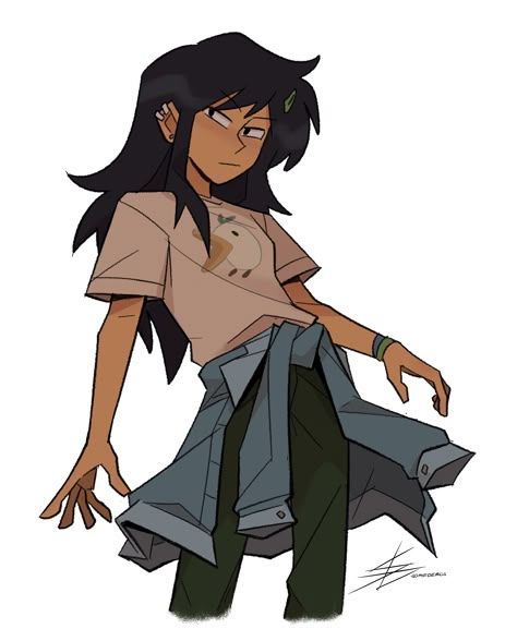 Marcy Wu Concept Art, Amphibia Redesigns, Marcy In A Suit Amphibia, Amphibia Fanart Marcy, Human Sprig Amphibia, Amphibia Fanart Ships, Mahō Shōjo, Cute Art Styles, Drawing Reference Poses