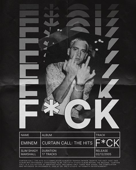 Eminem Graphic Design, Trap Pictures, Eminem Birthday, Poster Eminem, Eminem Poster, Lucky Art, The Slim Shady, Posters On Wall Bedroom, Pic Code