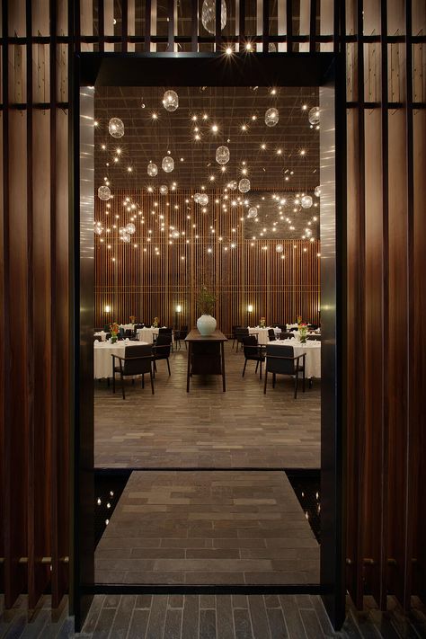 Neri&Hu – The Feast | YAN Restaurant Inside Interior Design, Neri And Hu, Main Dining Room, Architectural Design Studio, Hotel Ballroom, Interior Architects, Neri Hu, Wooden Room, Restaurant Ideas