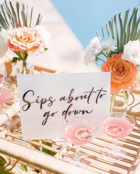 Palm Springs Bach, Palm Springs Party, Palm Springs Bachelorette Party, Vintage Palm Springs, Bachelorette Inspo, Tropical Bachelorette, Drink Display, Palm Springs Bachelorette, Bachelorette Party Weekend