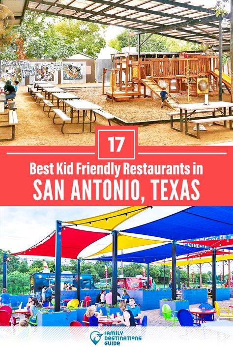 Looking for great places to eat in San Antonio, Texas that your whole family will love? We’re FamilyDestinationsGuide, and we’re here to help: Discover the best kid-friendly restaurants in San Antonio - so you get memories that last a lifetime! #sanantonio #sanantoniorestaurants #sanantoniowithkids #familyvacation #kidfriendlyrestaurants #familyrestaurants San Antonio Riverwalk Restaurants, San Antonio Attractions, San Antonio Travel, San Antonio Things To Do, San Antonio Vacation, San Antonio Restaurants, San Antonio Food, Kids Restaurants, Explore Texas