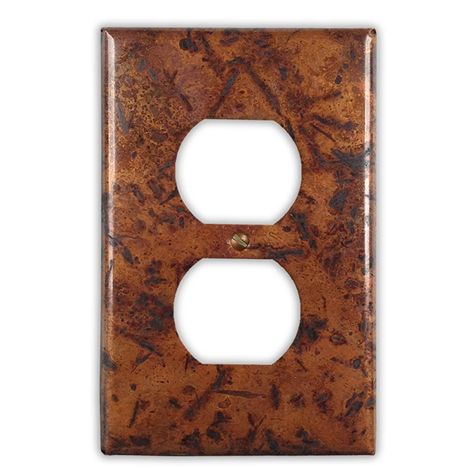 Distressed Medium Copper - 1 Duplex Wallplate Copper Wall Light, Copper Plates, Golden Bamboo, Copper Tiles, Copper Mirror, Copper Lamps, Dark Copper, Copper Sheets, Rusted Metal