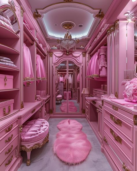 Pink Closet Room, Pink Closet Ideas, Room Claims, Pink Therapy, Dr Office, Pink Wallpaper Desktop, Pink Closet, Pink Wardrobe, Pink Rooms