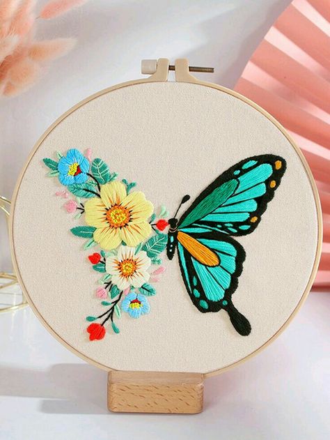 Embroidery On Pink Fabric, Embroidery Circle, Fruit Embroidery, Hand Embroidery Patterns Free, Simple Hand Embroidery Patterns, Diy Embroidery Designs, Hand Embroidery Patterns Flowers, Hand Embroidery Kit, Diy Embroidery Patterns