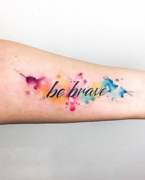 Watercolor Tattoos: The Tattoo Trend That’s Here To Stay Rainbow Tattoos, Wrist Tattoos For Guys, Tattoo Prices, Watercolor Tattoos, Diy Tattoo, Tattoo Designs And Meanings, Splash Of Color, Tattoos For Daughters, Name Tattoo