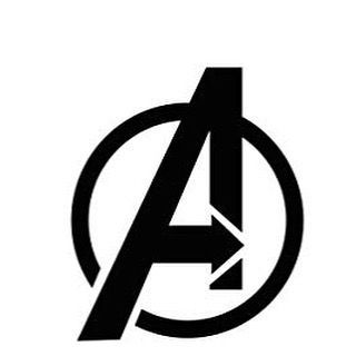 How To Draw Avengers, Logo Avengers, Avengers Symbols, Avengers Tattoo, Avengers Drawings, Marvel Paintings, Avengers Logo, Avengers Art, Marvel Tattoos