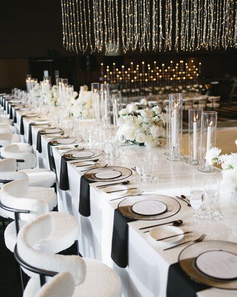 BLACK FRIDAY SALE NOW LIVE - UP TO 50% OFF!! Immerse yourself in the sophistication of a black and white affair. We're obsessed with our customer Jesica's stylish wedding featuring our matte black cutlery adding a touch of modern luxury. 🖤 Styled by @allstars_eventsandhire #WeddingInspiration #WeddingInspo #WeddingGoals #InstaWedding #DreamWedding #EventPlanning #WeddingDetails #WeddingDecor #WeddingTable #GoldCoast #GoldCoastEvents Black And White Winter Wedding, Black And White Wedding Reception, Black And White Affair, Black White And Gold Wedding, White Wedding Reception, White Weddings Reception, Black Cutlery, White Winter Wedding, Design Board