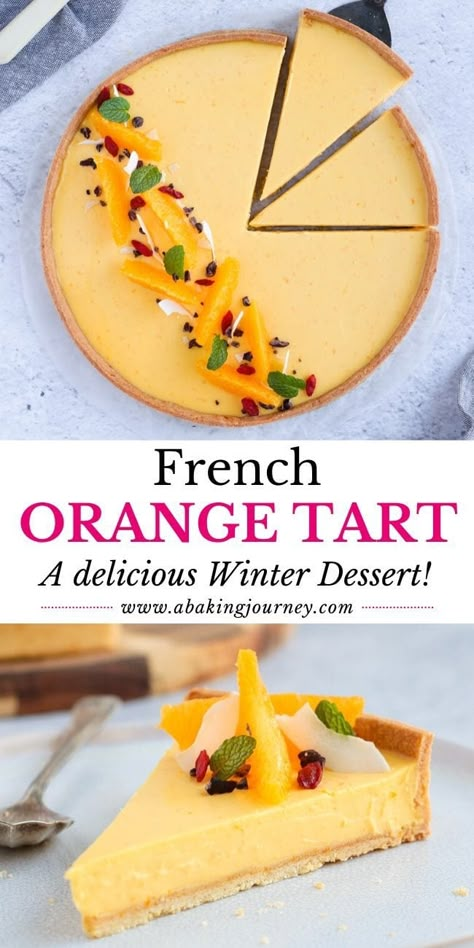 A Baking Journey, Summer Tart Recipes Dessert, Citrus Tart Recipe, Unique Tart Recipes, Beginner Tart Recipe, Pie Fillings Sweet, Large Tart Recipes, Winter Tarts Dessert, Thanksgiving Tart Recipes