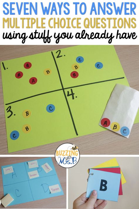 Test prep can be fun and motivating with these ideas for answering multiple choice questions! Each strategy can be used for math, reading, or writing questions to practice for any standardized test. Grab a freebie to get you and your students started. #testprep #multiplechoice Fun Ways To Review For A Test, Math Test Review Activities, Staar Prep Games, Test Taking Strategies For High School Students, Staar Test Motivation, Multiple Choice Test Taking Strategies, Test Prep Motivation, Writing Test Prep, Test Prep Fun