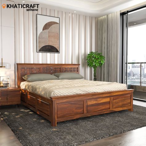 Introducing Mira sheesham bed, the epitome of elegance & comfort. Crafted with precision & adorned with fine woodwork, it's the perfect addition to your living room. Upgrade your home by buying it from here- https://zurl.co/9nd2 WoodSofaSet#HomeDecor#EleganceInWood#Khaticraft Wooden Bed Design, Room Upgrade, Upgrade Your Home, Wooden Bed, Bed Design, Woodworking, Living Room, Bed, Home Decor