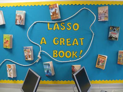 Cowboy Classroom, Western Door, Western Classroom, Reading Week, Western Room, Library Bulletin Board, Billy Madison, Scholastic Book Fair, Clutter Free Classroom