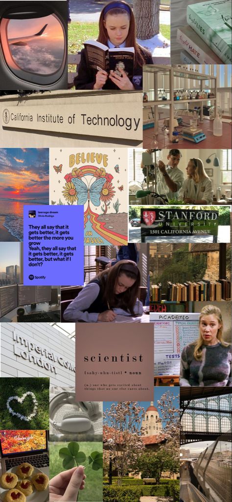 goals, future, caltech, stanford, imperial, gilmore girls, study, books, scientist, motivation, chemistry Scientist Vision Board, Stanford Motivation, Caltech Aesthetic, Scientist Motivation, Chemistry Motivation, Gilmore Girls Study, Manifesting School, Chemistry Girl, Science Motivation