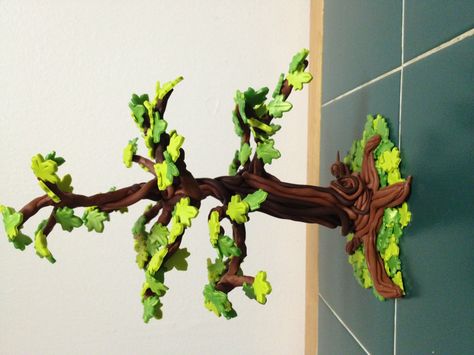 You know, I just made my own cake topper. That's all. FIMO/Sculptey Tree for our cake! Miniature Landscape, Polymer Clay Diy, Custom Kids, Tree Sculpture, Clay Flowers, Clay Ideas, Diy Clay, Polymer Clay Crafts, Clay Crafts