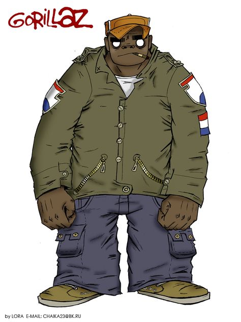 Gorillaz | Russel Hobbs Gorrilaz Russel, Russell Hobbs Gorillaz, Russell Gorillaz, Russel Hobbs Gorillaz, Gorillaz Russel, Russel Gorillaz, Jamie Hewlett Art, Arte Zombie, Russel Hobbs