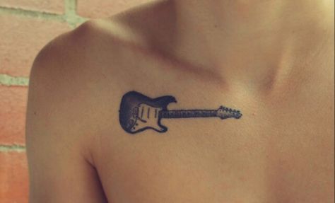 Fender stratocaster tattoo Fender Stratocaster Tattoo, Stratocaster Tattoo, Fender Tattoo, Radiohead Tattoo, Fender Stratocaster, Radiohead, Piercing Tattoo, Anton, Tattoo Quotes