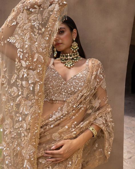 Find us a better destination wedding fit 🥂✨️, we'll wait.... MALAIKA - Champagne hand embroidered sequins and buggle beads saree adorned with tassle detailing in blouse and pallu. Cosmos: A Cocktail Affair Discover the collection: Online at Roujeofficial.com via link in bio Calcutta | Hyderabad Jewelry: @gkchudiwalas [ Roujeofficial, rouje, tassels, crystals, sequins, hand embroidery, cocktail saree, party outfits, after party outfit, bridesmaid outfit, Sangeet, wedding day, reception... Saree Wedding Bridesmaid, After Party Outfit, Embroidery Cocktail, Cocktail Saree, Outfit Bridesmaid, New Look Clothes, Reception Outfit, Wedding Lookbook, Bridesmaid Saree