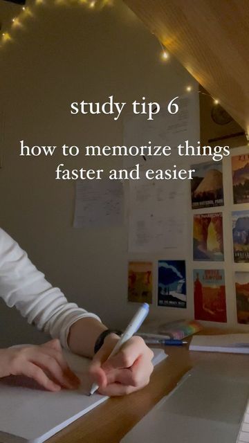 hope ~ studygram on Instagram: "5 steps for memorizing faster and easier! ⬇️ 🧠 1. Use spaced repetition. This is a technique where you strategically space out information and review and recall the information until it is learned. It is extremely effective for long term memory recall! 2. Use mnemonics, acronyms, and other tricks. Simple tricks like these help you remember groups of information that go together, or difficult concepts. 3. Write it down! Research shows that writing by hand on Things To Do Before An Exam, Exam Tension, Night Before Exam, Before Exam, Happiness Hacks, Memorization Techniques, Spaced Repetition, Nursing Student Tips, Tips To Be Happy