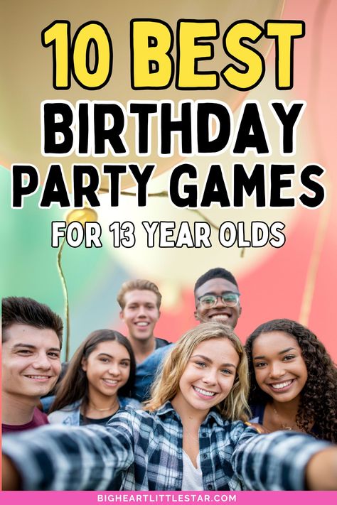 Make your teen’s birthday the best yet with this collection of exciting party games for teens! Packed with fun activities for all ages, these birthday party ideas ensure everyone has a blast. Ideal for indoor and outdoor settings, these games are a party essential! Teen Bday Party Games, Fun Games To Play At A 13th Birthday Party, Party Games For Middle Schoolers, Diy Birthday Party Games, Teen Birthday Party Games. Birthday Party Activities Ideas, Teen Bday Party, Bday Party Games, Fun Teen Party Games, Party Activities Ideas, Birthday Party Games For Teens, Indoor Birthday Games, Games For Middle Schoolers, Party Games For Teenagers