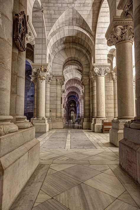 Neo-romanesque crypt in Madrid - another HDR photo ~ http://hdrphotographer.blogspot.com/2013/04/neo-romanesque-crypt-in-madrid-another.html Neo Romanesque Architecture, The Doors Of Perception, Madrid City, Armchair Travel, Romanesque Architecture, Gothic Cathedrals, Hdr Photos, Religious Architecture, Travel Locations