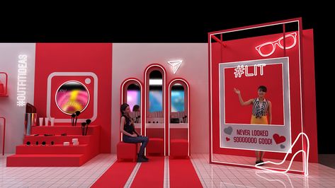 Instagram _ 2019 _ Instagram Day on Behance Photo Zone Design, Instagram Booth, Activation Booth, Booth Design Exhibition, Creative Booths, Photowall Ideas, Event Booth Design, Event Photo Booth, Photo Booth Design