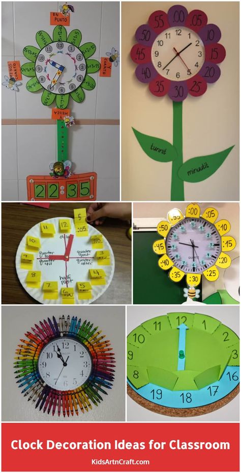 Clock Decoration Ideas for Classroom Check more at https://www.kidsartncraft.com/clock-decoration-ideas-for-classroom/ Classroom Clock Ideas, Decoration Ideas For Classroom, Clock Decoration Ideas, Classroom Clock, Ideas For Classroom, Clock Ideas, Classroom Ideas, Decoration Ideas, Clock