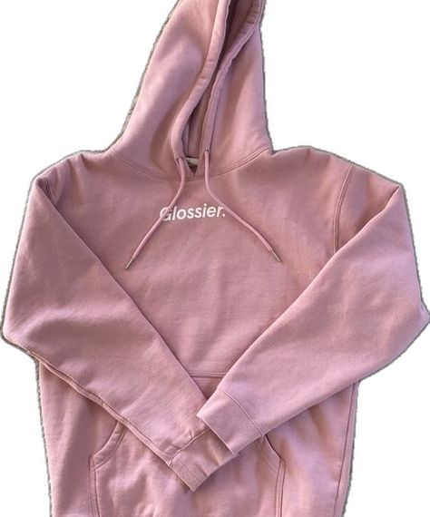 glossier medium pink hoodie Glossier Sweatshirt, Ed Hardy Outfit, Pink Hoodie Outfit, Jordans Sneakers Outfit, Light Pink Hoodie, Hoodie Aesthetic, Fashion Forecasting, Pink Girly Things, Cute Preppy Outfits