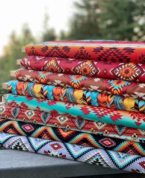 Southwest Fabric, Southwestern Quilts, Western Fabric, Native American Quilt, Aztec Fabric, Native American Decor, Native Print, Baby Flannel, Clothing Crafts