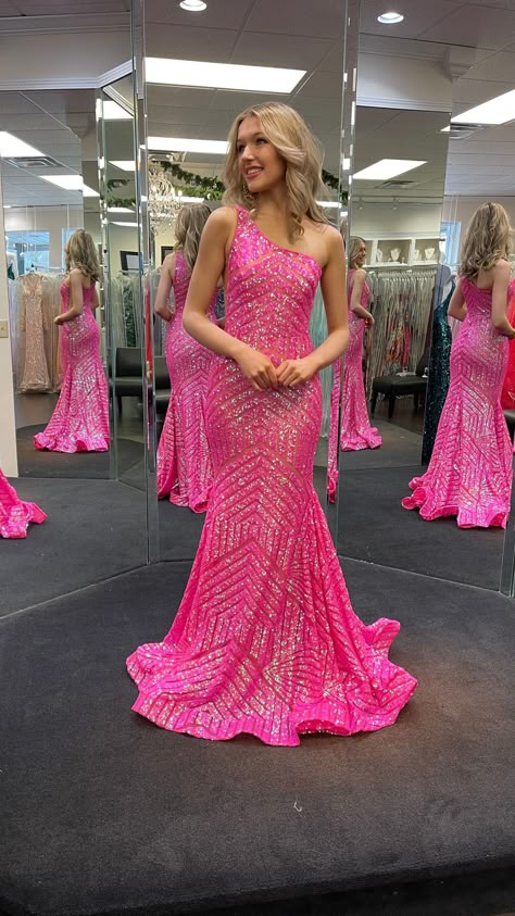 Pink Jovani Prom Dress, Mermaid Prom Dresses 2023, Pink Extra Prom Dresses, Prom Dresses Long Pink Sparkly, Hot Pink Sequin Prom Dress, Pink Rhinestone Prom Dress, Pagent Dresses Pink, Hot Pink Sparkly Prom Dress, Bright Colored Prom Dresses